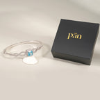 pān Infinity Bracelet— Blue Stone in Sterling Silver