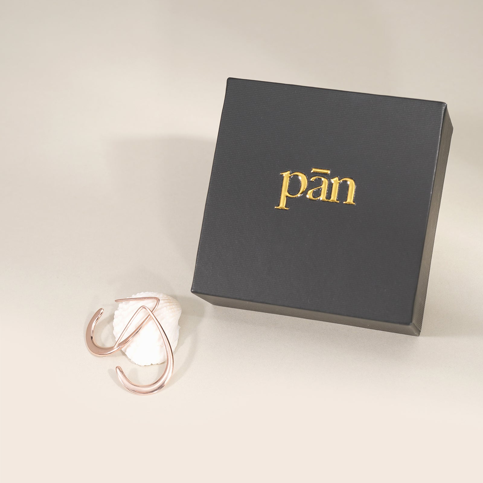 pān Teardrop Hook Earrings — Sterling Silver