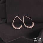 pān Teardrop Hook Earrings — Sterling Silver