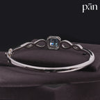 pān Infinity Bracelet— Blue Stone in Sterling Silver