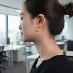 pān Teardrop Hook Earrings — Sterling Silver